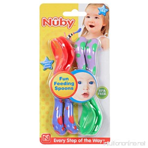 Nuby Fun Feeding Spoons & Forks 2-Pack - red/green one size - B00IUS0XLA
